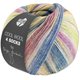 Lana Grossa COOL WOOL 4 SOCKS PRINT | 7765-giallo tuorlo uovo/giallo limone/ecru/verde giallo/fucsia/ottanio/verde pastello/blu jeans