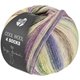 Lana Grossa COOL WOOL 4 SOCKS PRINT | 7767-menta/natura/turchese /grigio chiaro/grigio verde/vaniglia/verde grigio/porpora blu/lavanda