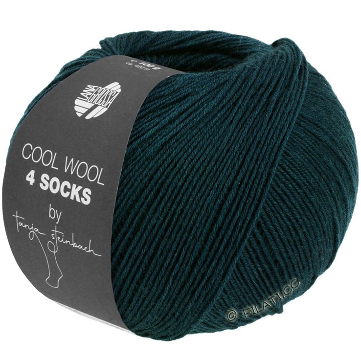 Lana Grossa COOL WOOL 4 SOCKS | 7701-verde scuro