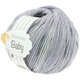 Lana Grossa COOL WOOL Baby 25g | 356-grigio chiaro/grigio blu/blu scuro