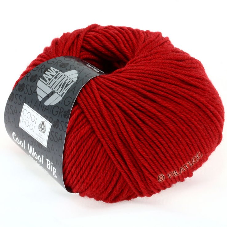 Lana Grossa COOL WOOL Big Uni/Melange | 0302-rosso puntinato