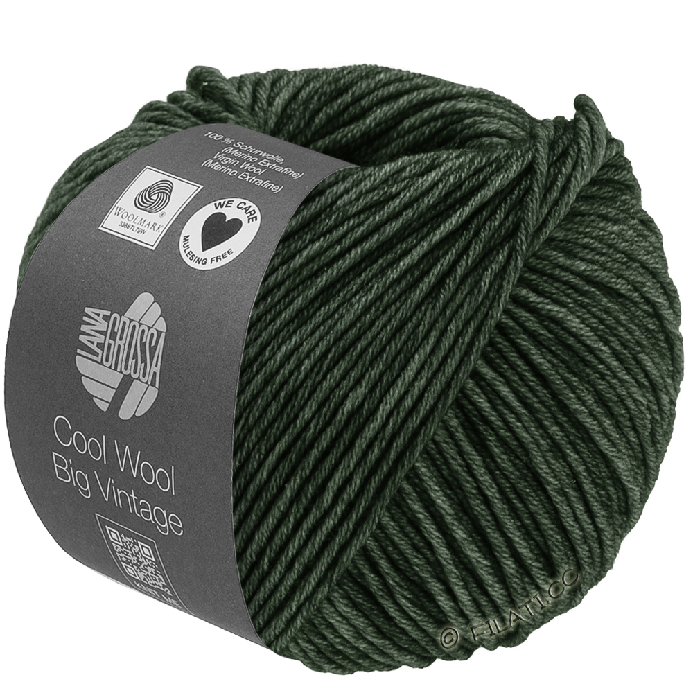 Lana Grossa COOL WOOL Big Vintage | 7197-verde foresta