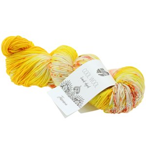 Lana Grossa COOL WOOL  Hand-dyed | 108-giallo/crema/fucsia/oliva