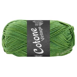 Lana Grossa COTONE Vintage | 261-verde/verde chiaro/giallo puntinato