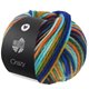 Lana Grossa CRAZY | 10-turchese /arancio/senape/reale