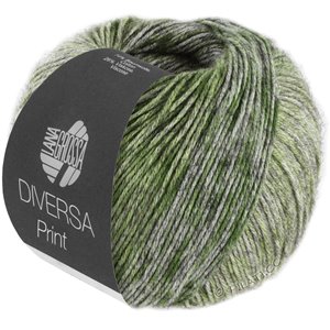 Lana Grossa DIVERSA PRINT | 107-oliva/verde/verde giallo/verde foresta/verde grigio