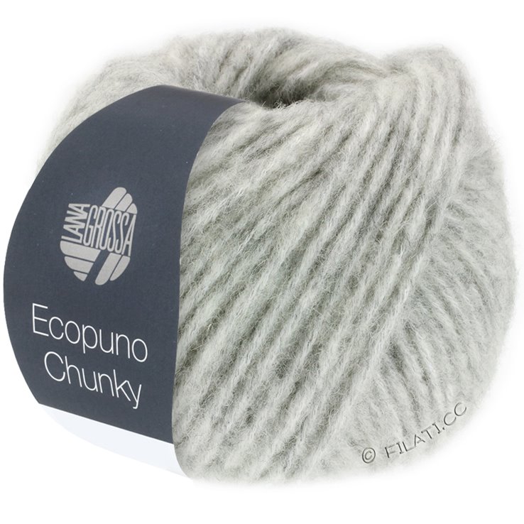 Lana Grossa ECOPUNO Chunky | 124-grigio chiaro puntinato