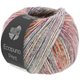Lana Grossa ECOPUNO Print | 605-beige chiaro/turchese  /ottanio/melanzana/rosso vino