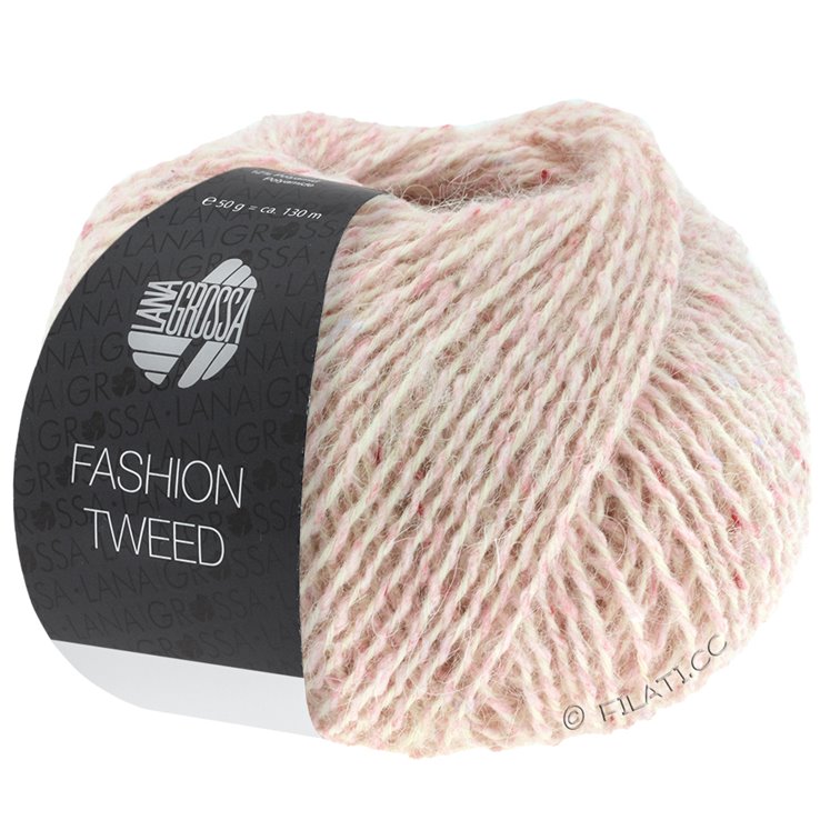 Lana Grossa FASHION TWEED | 01-rosa puntinato