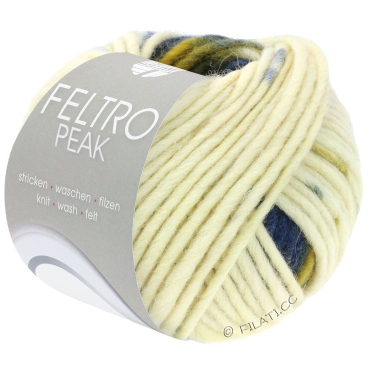 Lana Grossa FELTRO Peak | 1411-ecru/grigio blu/marino/oliva