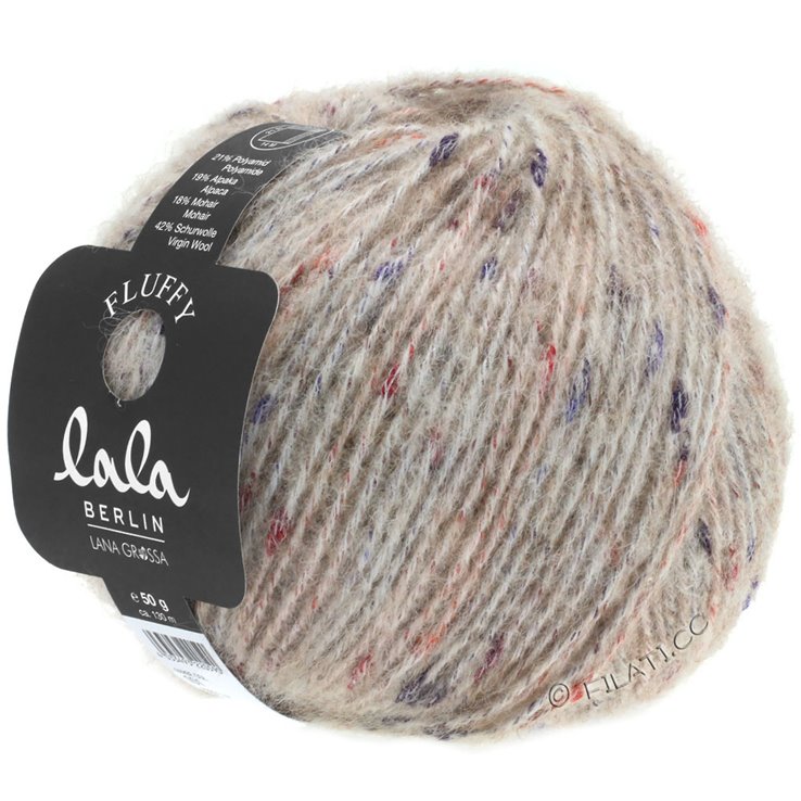 Lana Grossa FLUFFY (lala BERLIN) | 101-natura/beige puntinato