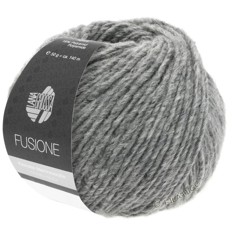 Lana Grossa FUSIONE | 01-grigio chiaro puntinato