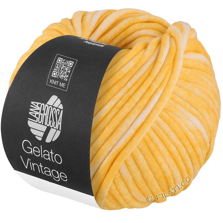 Lana Grossa GELATO Vintage | 101-giallo/bianco