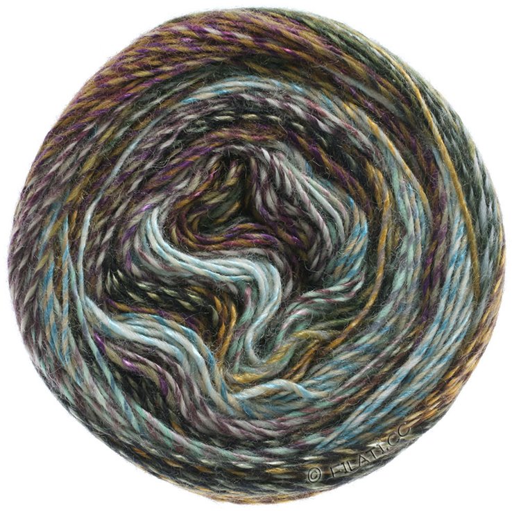Lana Grossa GIOIA | 101-argento/menta/beige grigio/melanzana/verde grigio/oro/nero