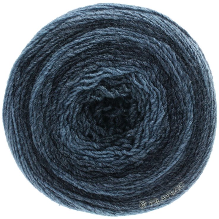 Lana Grossa GOMITOLO 200 Dégradé | 301-jeans/blu scuro