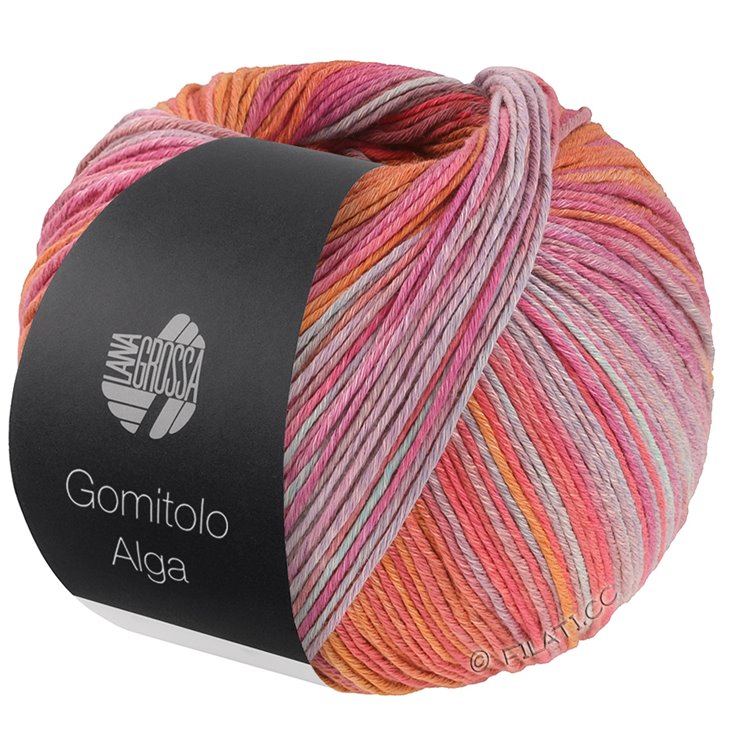 Lana Grossa GOMITOLO ALGA | 2021-rosso/arancio/fucsia/menta/mora/grigio