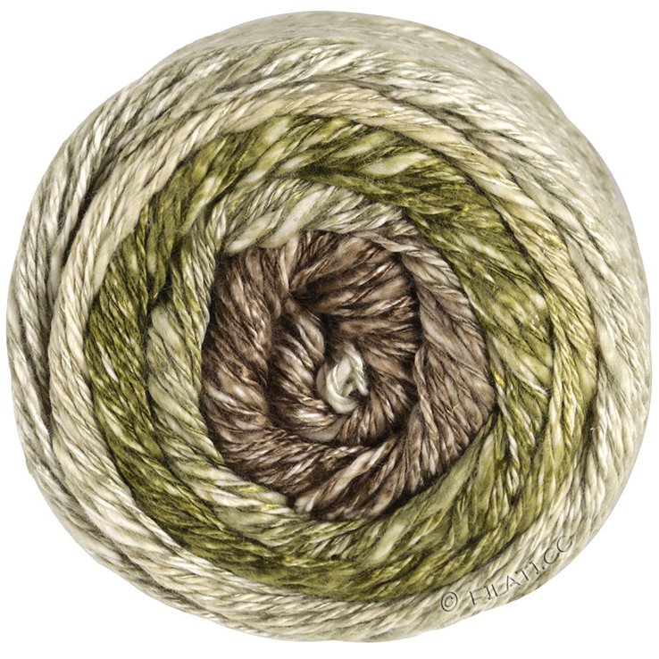 Lana Grossa GOMITOLO COLLINA | 1020-beige grigio/oliva scuro/taupe/grigio marrone