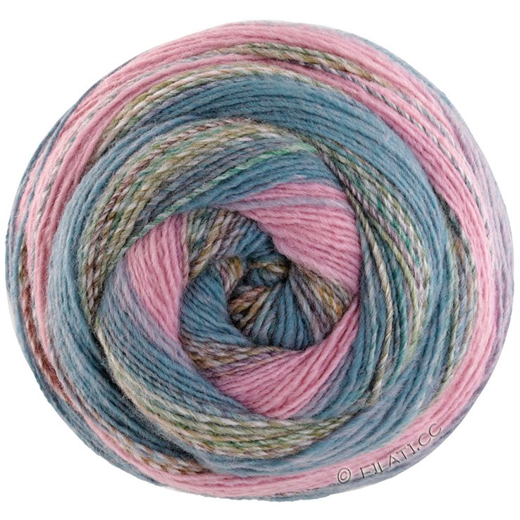 Lana Grossa GOMITOLO FUSIONE | 2023-rosa/grigio/blu chiaro/verde chiaro/ottanio/turchese /grigio marrone