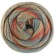 Lana Grossa GOMITOLO GALA | 4033-rosso ruggine/rosso grigio/turchese /grigio turchese/taupe