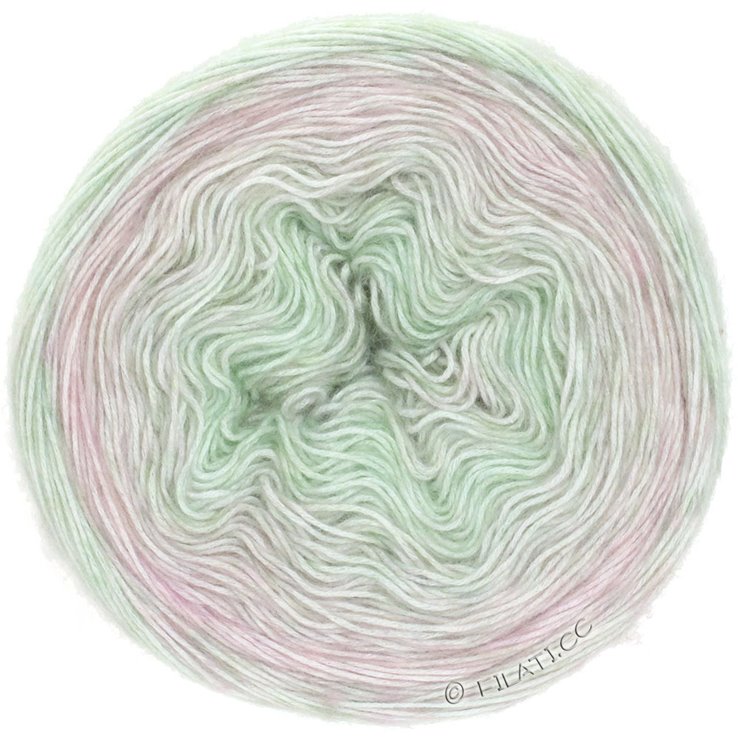 Lana Grossa GOMITOLO PUNO | 01-verde delicata/rosé
