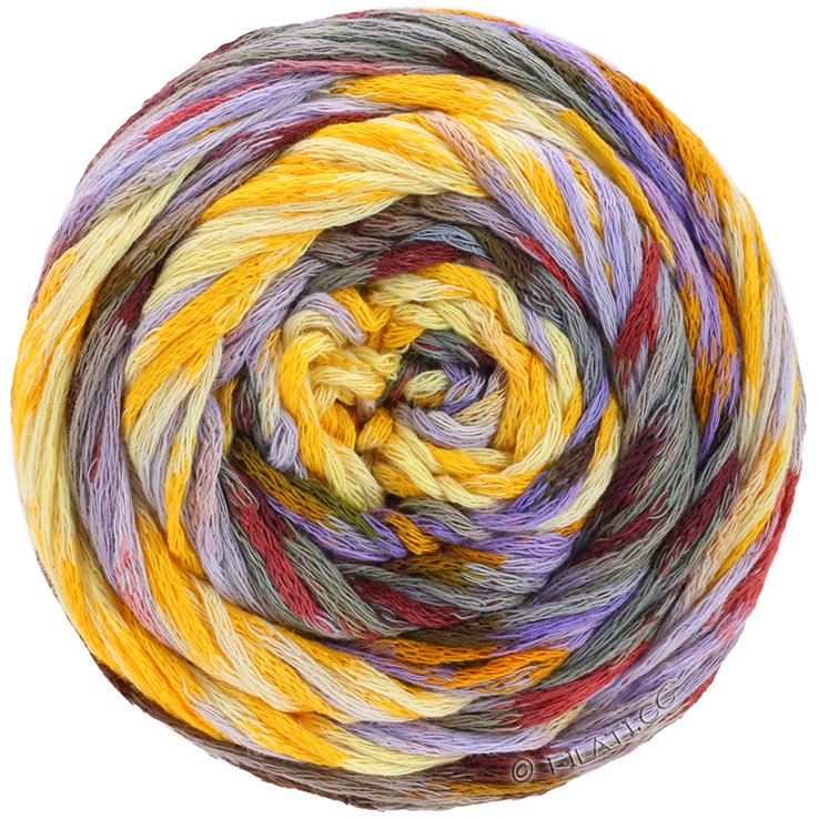 Lana Grossa GOMITOLO SELEZIONE 3 | 3002-porpora/vaniglia/giallo tuorlo uovo/borgogna/grigio chiaro/grigio scuro