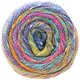 Lana Grossa GOMITOLO SUMMER TWEED | 05-blu violetto/giallo mais/turchese /ciclamino/viola rosso