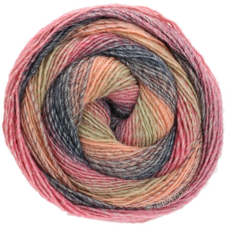 Lana Grossa GOMITOLO VERSIONE | 404-salmone/beige grigio/garofano/antracite