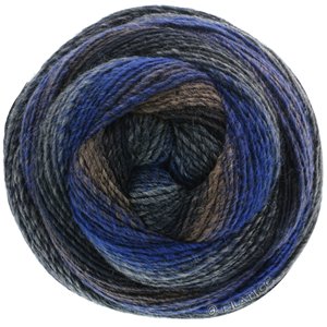 Lana Grossa GOMITOLO VERSIONE | 435-blu scuro/grigio marrone/nero/blu nero/grigio scuro