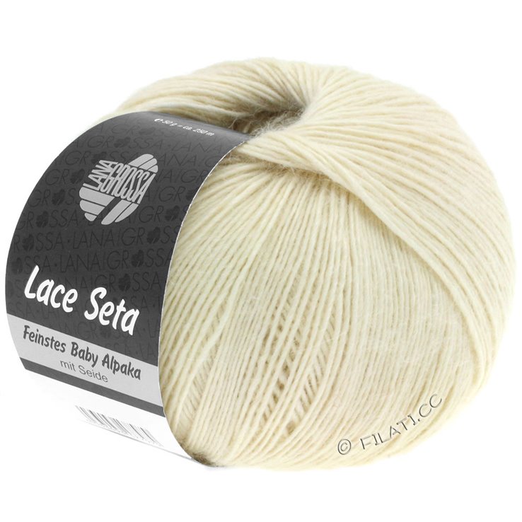 Lana Grossa LACE SETA | 01-ecru