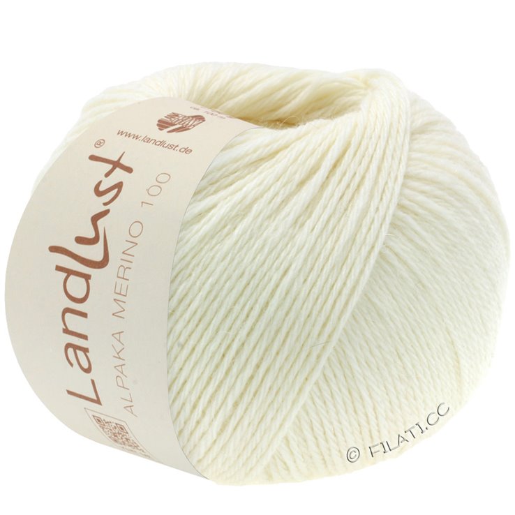 Lana Grossa LANDLUST Alpaka Merino 100 | 301-ecru