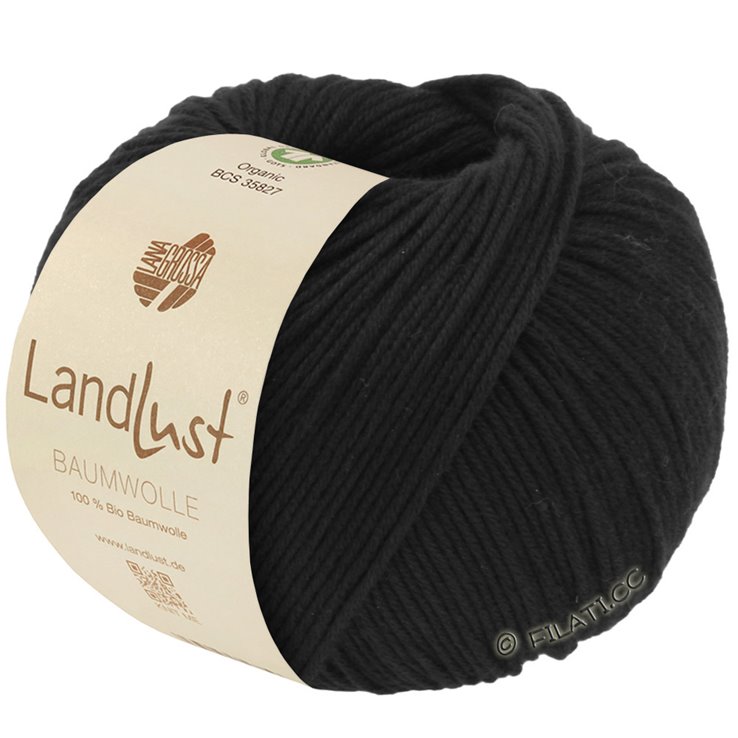 Lana Grossa LANDLUST BAUMWOLLE (GOTS) | 01-nero