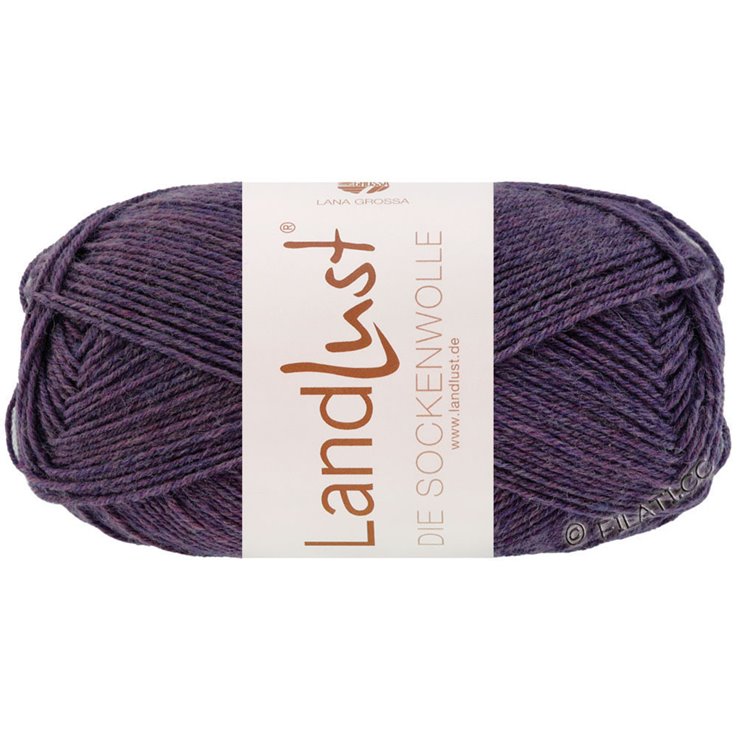 Lana Grossa LANDLUST DIE SOCKENWOLLE 50g Mélange | 1601-viola scuro puntinato