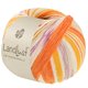 Lana Grossa LANDLUST DIE SOCKENWOLLE | 723-arancio giallo/arancione rosso/crema/lilla/beige delicata/arancio salmone/rosso a strisce