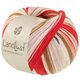 Lana Grossa LANDLUST DIE SOCKENWOLLE | 725-rosso oriente/rosso fragola/ecru/marrone/rosa/lilla/beige chiaro/blu scuro a strisce