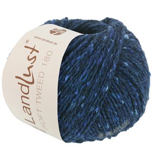 Lana Grossa LANDLUST Soft Tweed 180 | 114-blu scuro puntinato