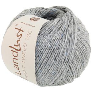 Lana Grossa LANDLUST Soft Tweed 180 | 117-grigio chiaro puntinato