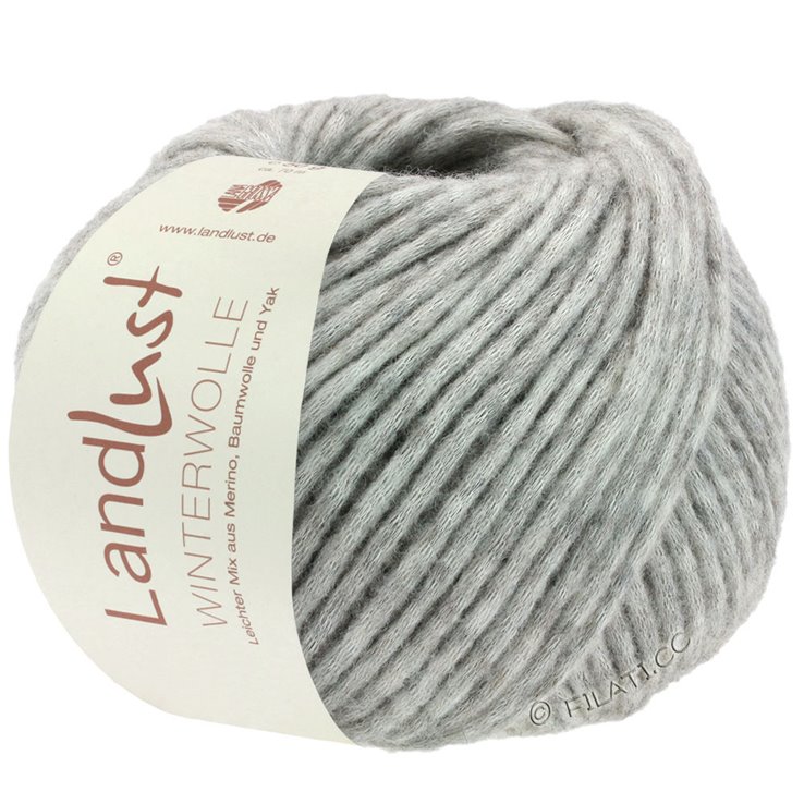 Lana Grossa LANDLUST WINTERWOLLE | 09-grigio chiaro puntinato