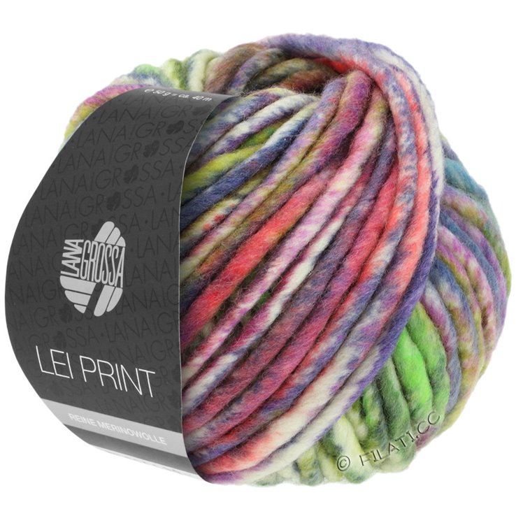 Lana Grossa LEI Print | 521-marrone/rosa antico/ecru/oliva/ottanio/cachi