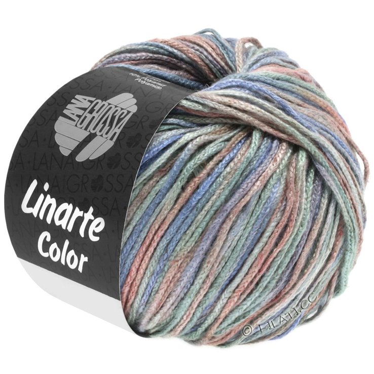 Lana Grossa LINARTE Color | 101-menta/beige/grigio blu/polvere