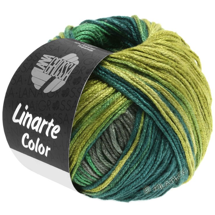 Lana Grossa LINARTE Color | 205-oliva/verde/ottanio/grafite