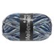 Lana Grossa MEILENWEIT 6-FACH 150g Fantasy | 9563-grigio scuro/grigio chiaro/blu notte/jeans/ecru/porpora grigio/blu ottanio