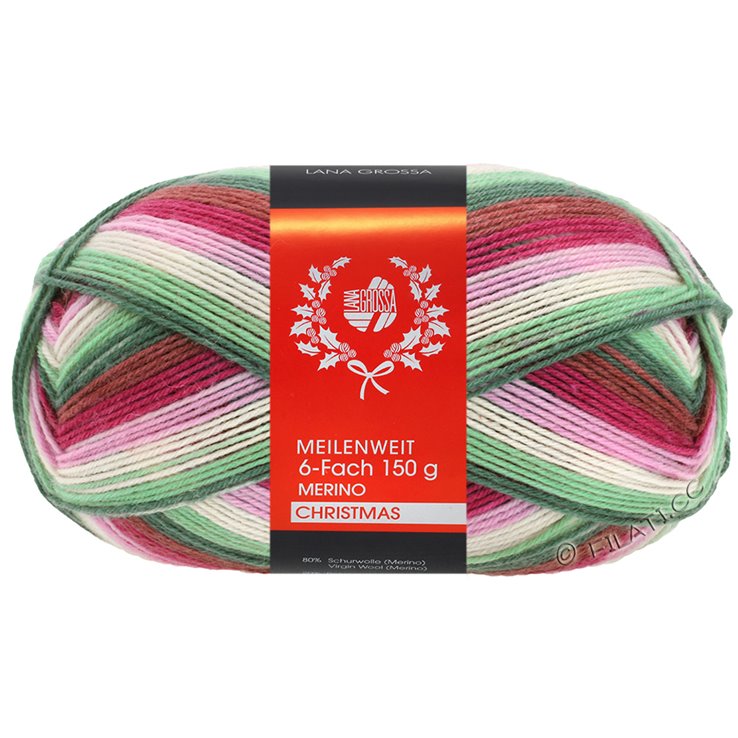 Lana Grossa MEILENWEIT 6-FACH 150g Merino Christmas | 0609-