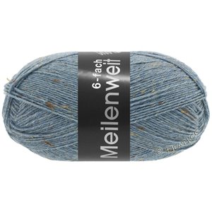 Lana Grossa MEILENWEIT 6-FACH 150g Mouliné/Print/Tweed | 9227-blu jeans puntinato