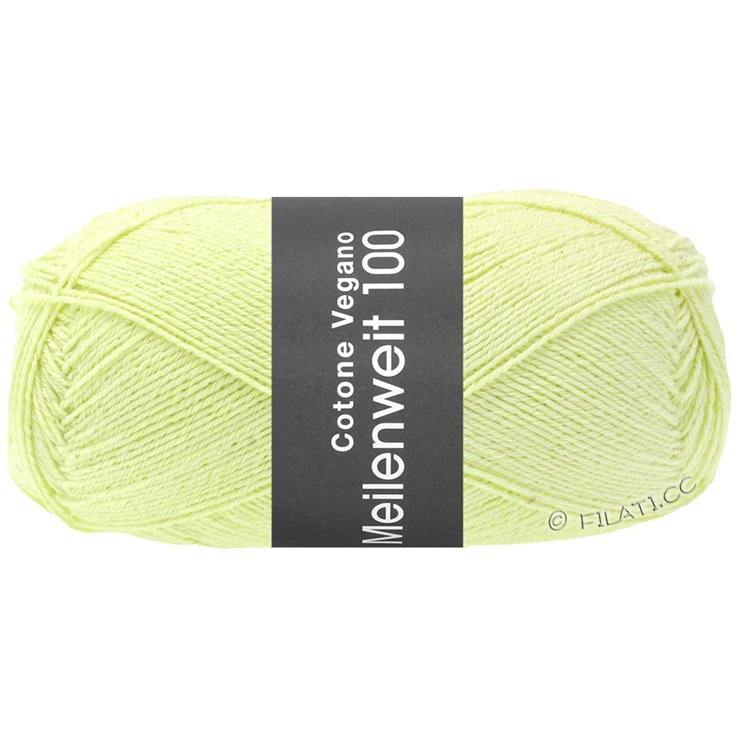Lana Grossa MEILENWEIT 100g Cotone Vegano | 01-verde lime
