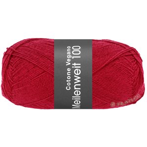 Lana Grossa MEILENWEIT 100g Cotone Vegano | 19-rosso luminoso