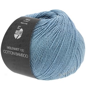 Lana Grossa MEILENWEIT 100g Cotton Bamboo | 12-grigio blu
