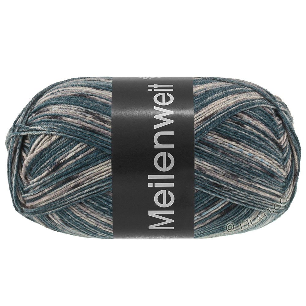 MEILENWEIT 100g Black Denim Mix di Lana Grossa