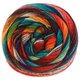 Lana Grossa MEILENWEIT 100g Fontana | 5451-oliva/smeraldo/viola scuro/taupe/grigio marrone/marrone scuro/blu turchese/rosso ruggine/arancio/giada/rosso