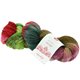 Lana Grossa MEILENWEIT 100g Merino Hand-dyed | 307-verde/rosso scuro/verde nero/marrone/viola rosso