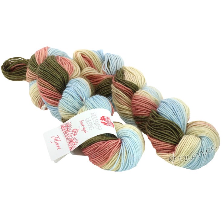 Lana Grossa MEILENWEIT 2 gomitoli à 50g Merino Hand-dyed | 201-Taljeera